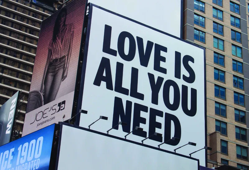 Figure 5.8 If there is anything that transcends time, place, and culture, it is love. The search for a universally applied set of ethics always comes back to it. But what does love look like in a business setting? (credit: “Love Is All You Need Signage” by Jacqueline Smith/Pexels, CC0)