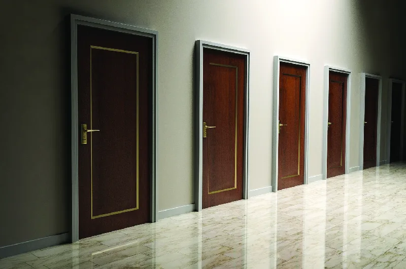 Figure 11.4 Which values are important to you? Which will you choose to act on in your career? (credit: modification of “doors choices choose open decision” by qimono/Pixabay, CC0)