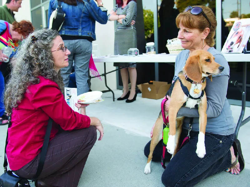 Figure 8.13 Through local events such as this one in Redondo Beach, California, the Beagle Freedom Project aims to raise awareness of the conditions prevalent for many dogs used in laboratory experimentation. (credit: modification of “JennyOetzell_46150” by “TEDxRB”/Flickr, CC BY 2.0)